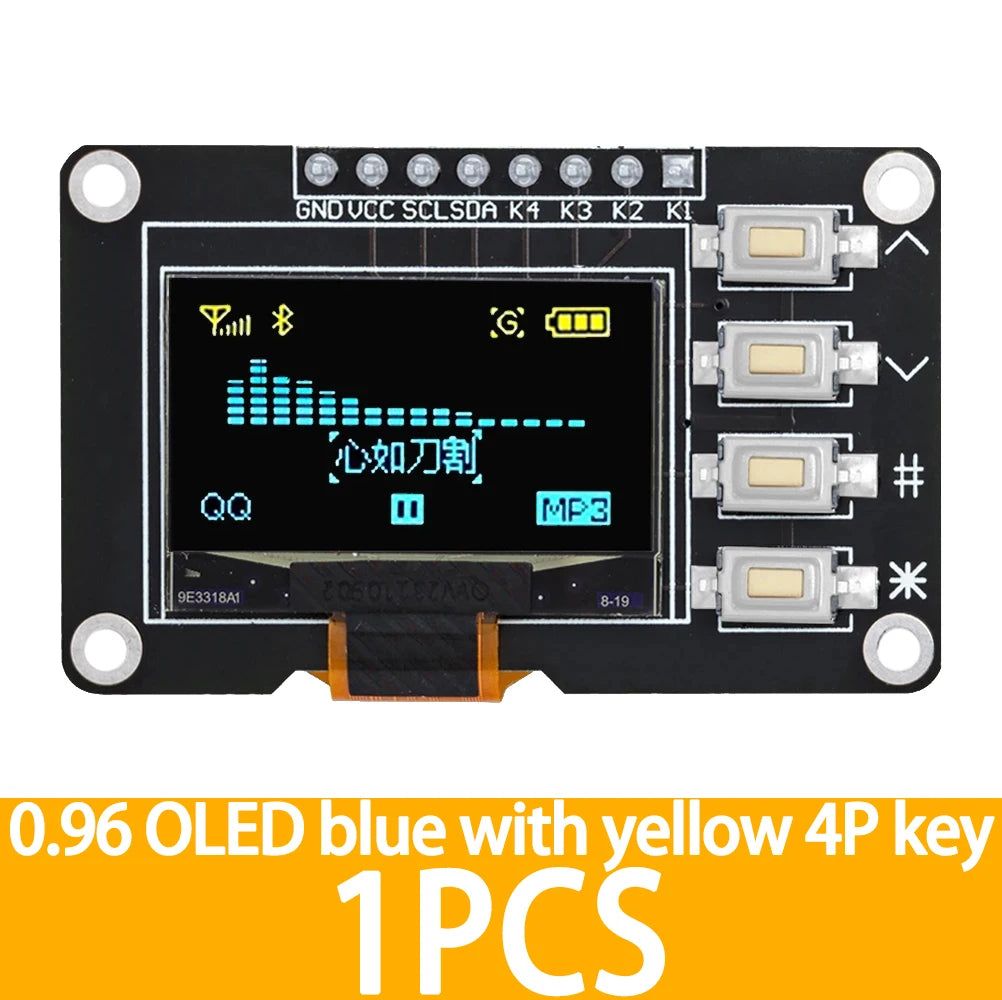 SSD1106 SSD1315 0 96 1 3 OLED Keypad Module 4x4 16-Key Combo Arduino Zpaxo 1pcs yellow BLUE 4p