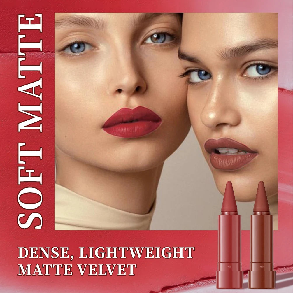 Matte Lip Gloss Long-lasting Waterproof Non Stick Cups Enhances