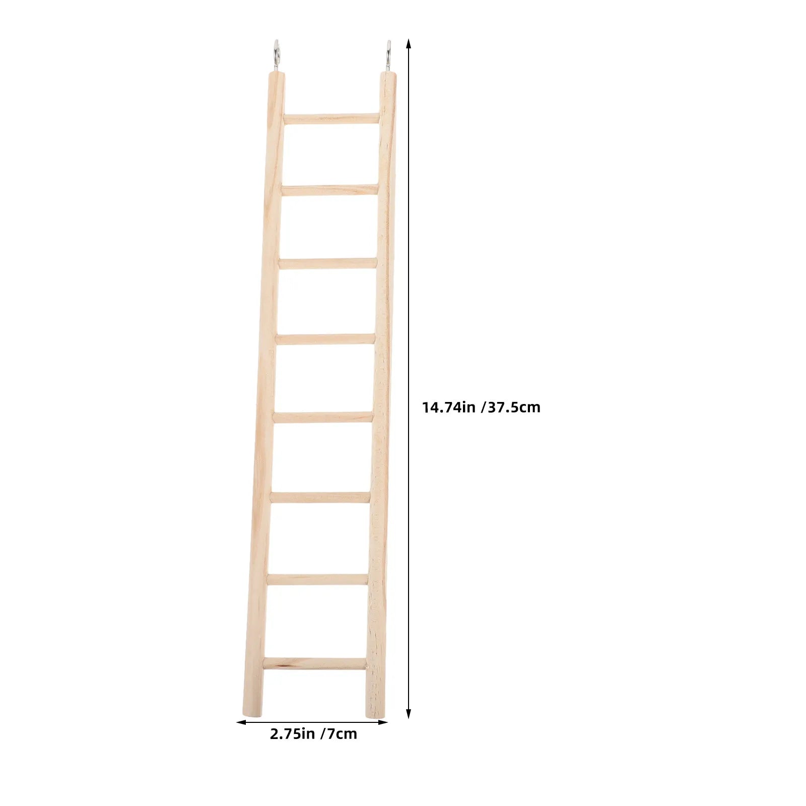 Bird Cage Wooden Ladder Pet Climbing Multilevel Platform Hanging