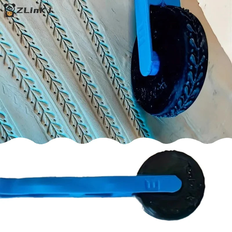 Plastic Relief Rolling Tool Clay Texture Wheel Stamp Roller Pottery Zpaxo