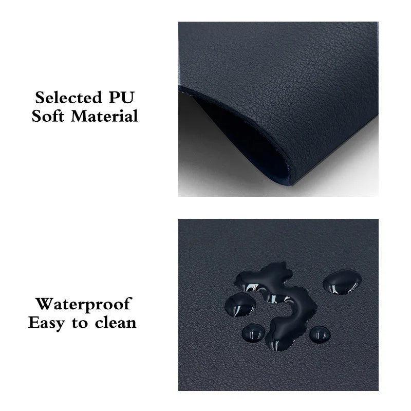 Anti-slip Mouse Pad PU Leather Gaming Mice Mat Desk Cushion Universal