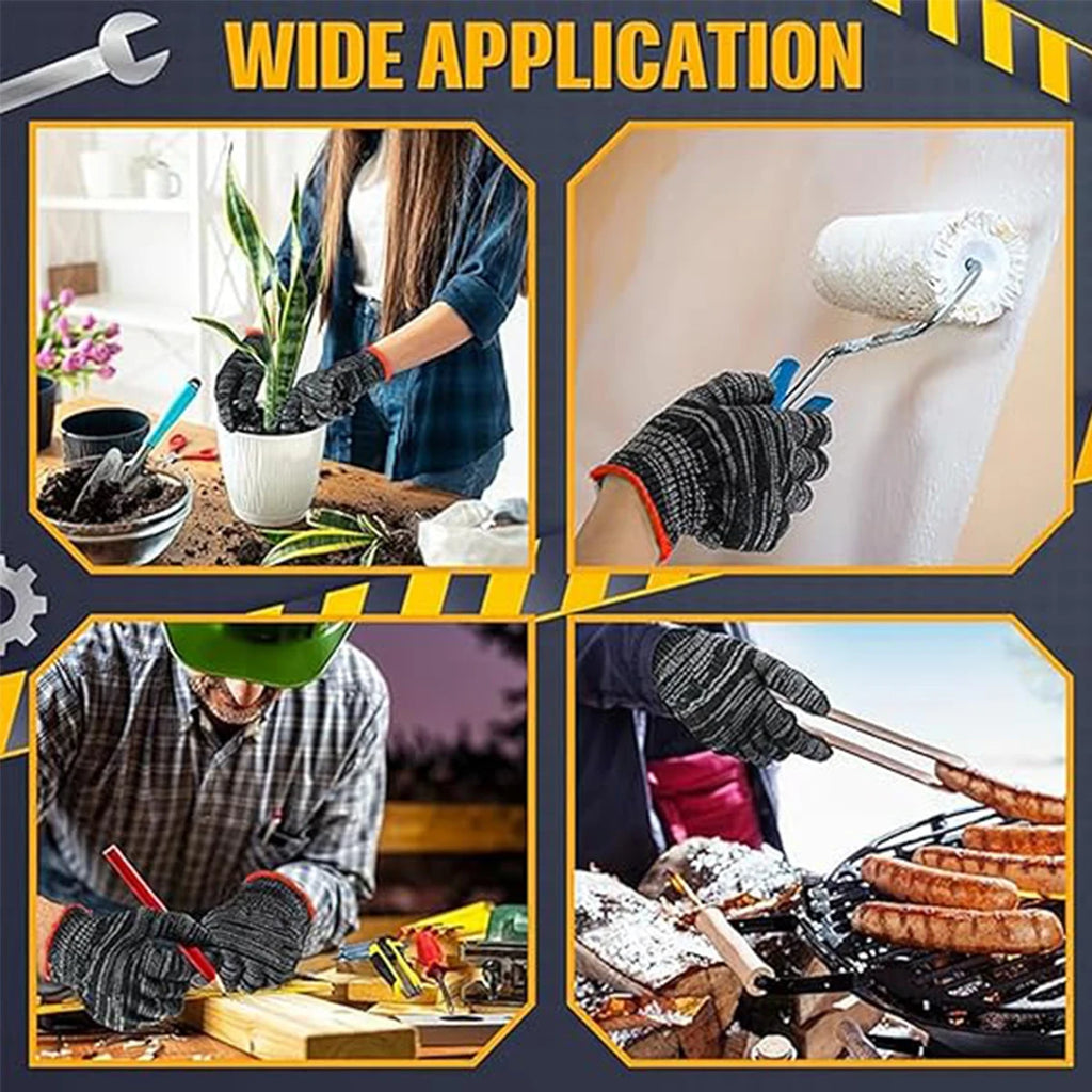 Nylon Work Gloves Non-Slip Wear-Resistant | 3, 6 or 12 Pairs