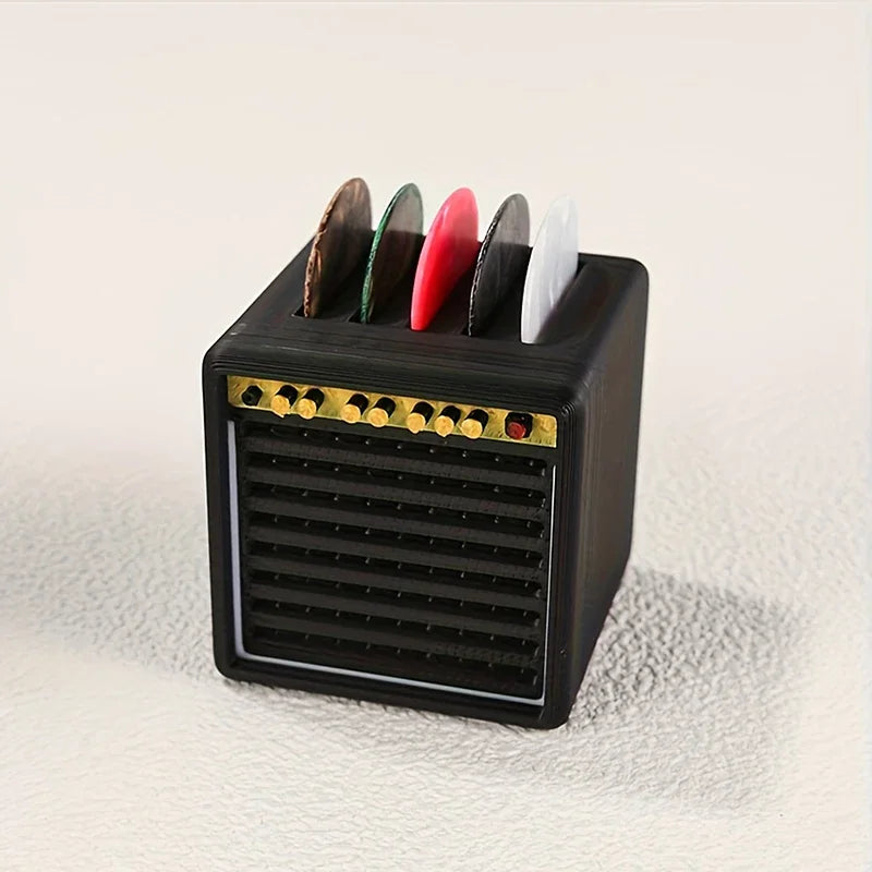 3D Printed Portable Guitar Pick Holder With Drawer Waterproof Dustproof Guitar Picks Organizer Picks Storage And Display Gifts Zpaxo
