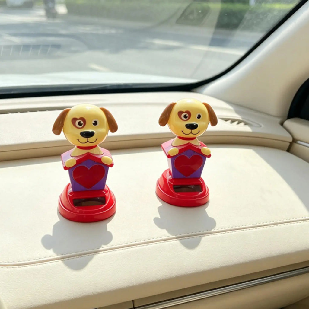 Solar Dashboard Dog Figurine – Swaying Car Decor Ornament Dashboard Car Ornament Zpaxo