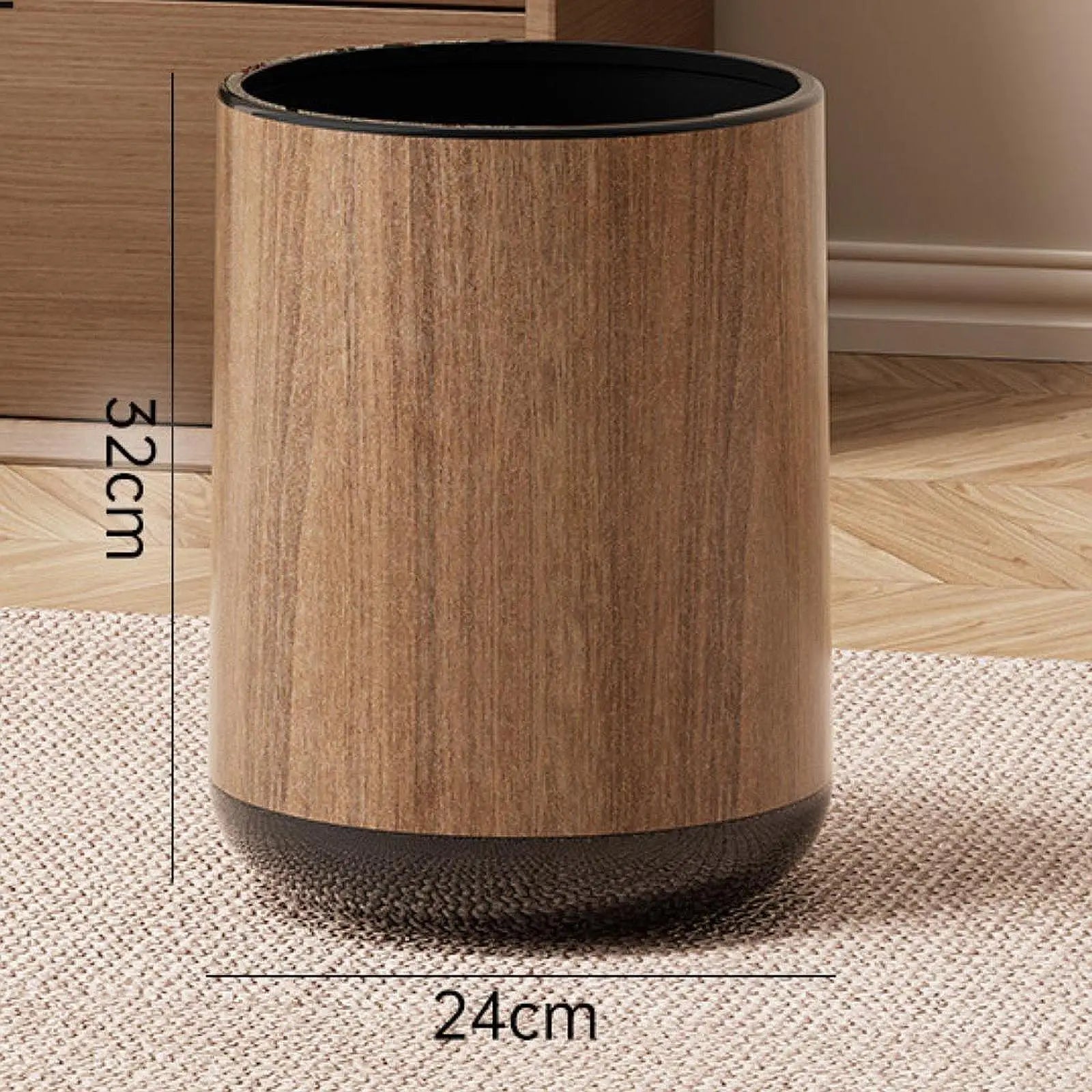 15L Waste Basket | Trash Can for Kitchen, Office & Bedroom Waste Basket Zpaxo Without Lid