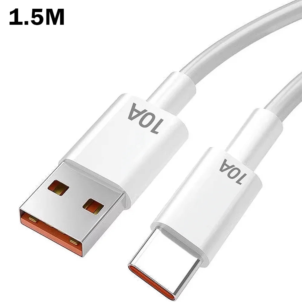 120W 4-Port USB-C Fast Charger | Quick Charge 3.0 Wall Adapter USB Wall Charger Zpaxo 1.5M 10A Cable