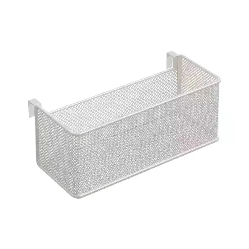 Bedside Hanging Storage Basket Space Saving Multifunctional Metal Bedside Shelf For Hotel Office Dorm Bed & Bunk Bed Bedroom Zpaxo