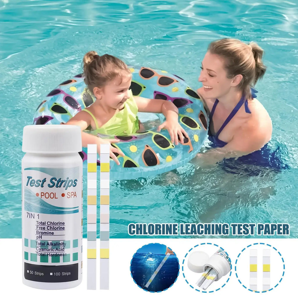 1 Chlorine PH Alkalinity Test Strips Accurate Multipurpose Water