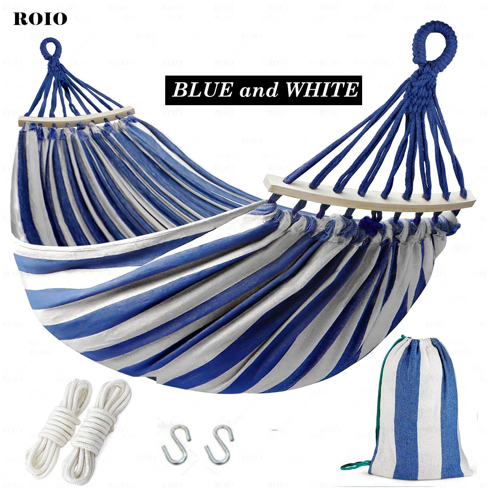 Camping Hammock Thickened Durable Fabric Canvas Single Hammocks Travel Swing Chair Hanging Bed Double Outdoor Hammock with Bag Zpaxo