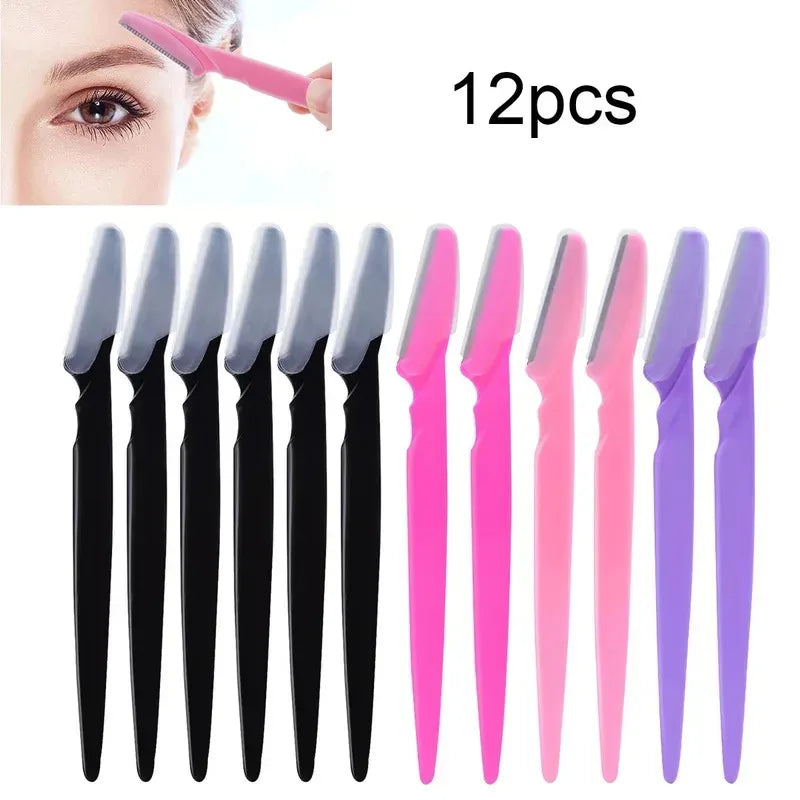 Mix Color Eyebrow Razors – Face & Body Hair Trimmer 1–10 Pcs
