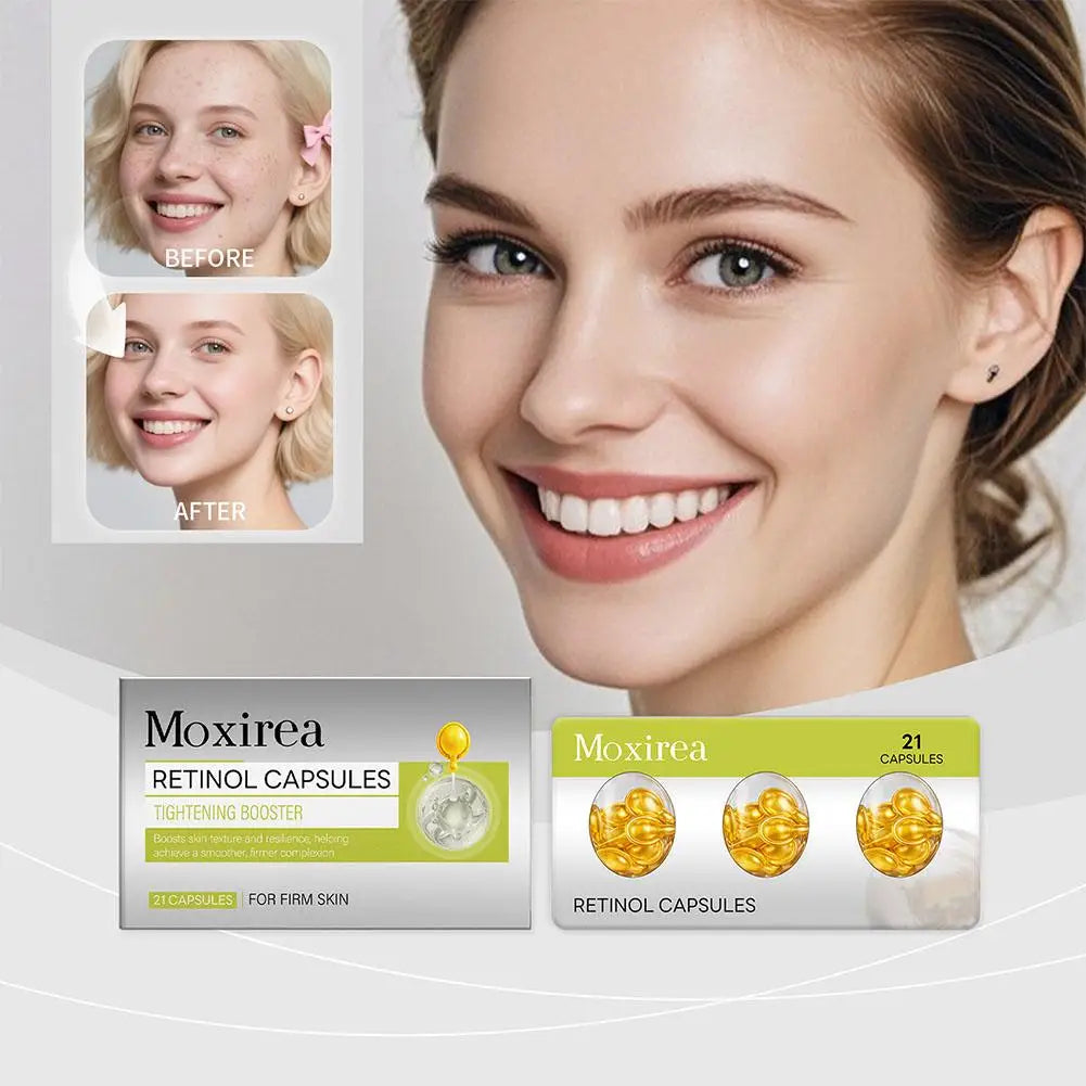 21 Retinol serum capsules Spot Acne Wrinkle Remover Firming Whitening Hyaluronic Acid Essence Skin Care New style Zpaxo