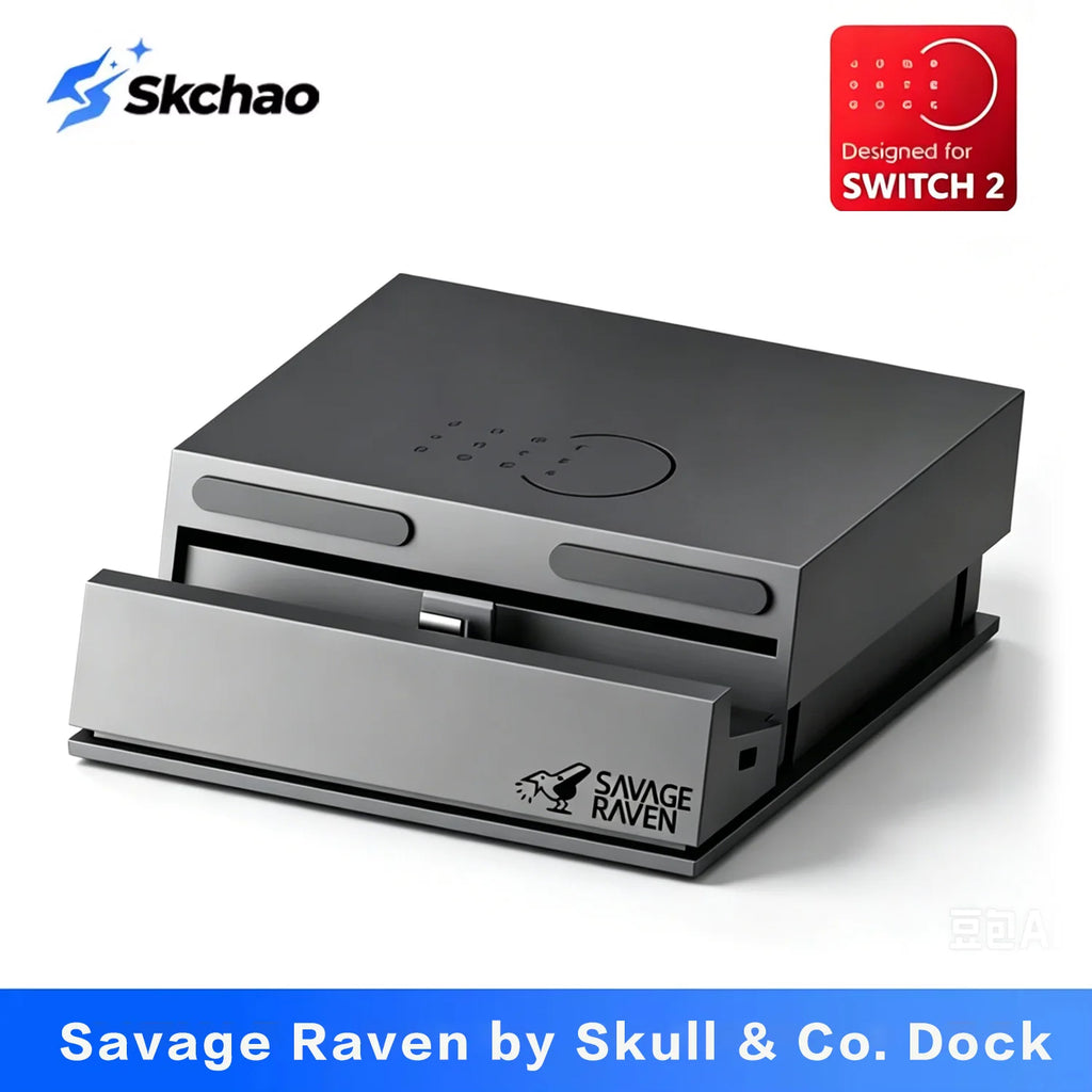 Savage Raven 4k USB C Hub Portable Stand Jumpgate Dock Pro for Nintendo Switch OLED & switch 2 Dock Accessories Docking Station Zpaxo