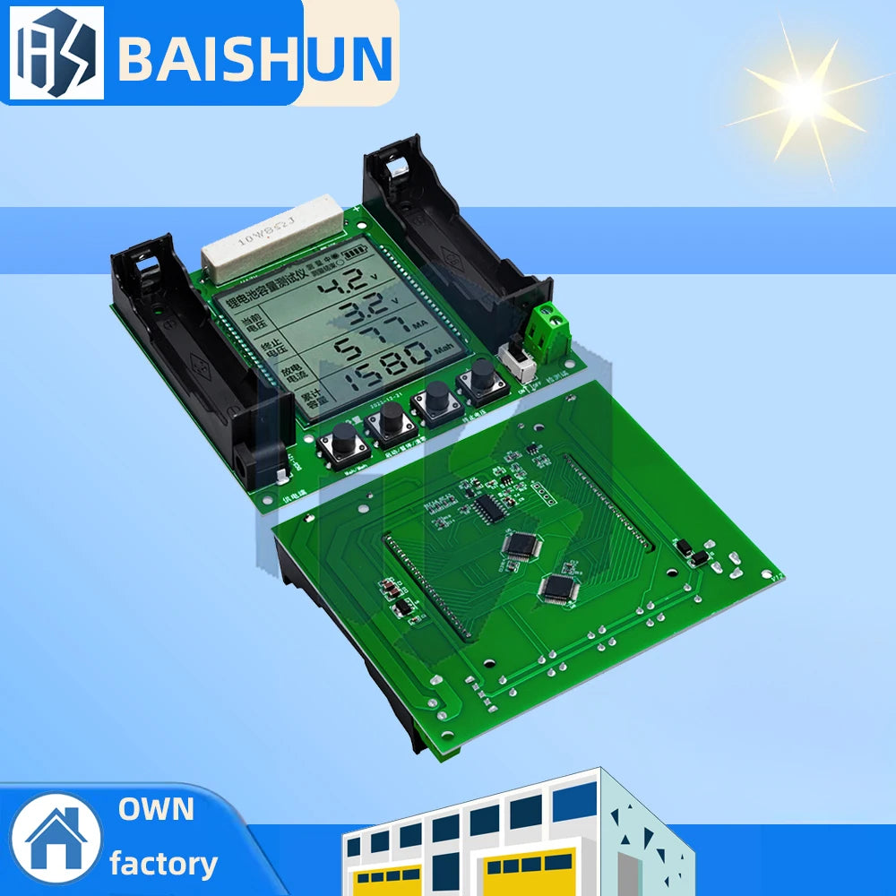 18650 Lithium Battery Capacity Tester Module High Precision XH-M239 LCD Digital Display True Capacity Module MaH/mwH Measurement Zpaxo