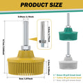 Abrasive Bristle Disc Rust Paint Removal Brush 2 Inch 1/4 Inch Shank Rotary Tool Abrasive Coating Wheel For Drill Metal Polishin Zpaxo 3pcs 50 80 120grit