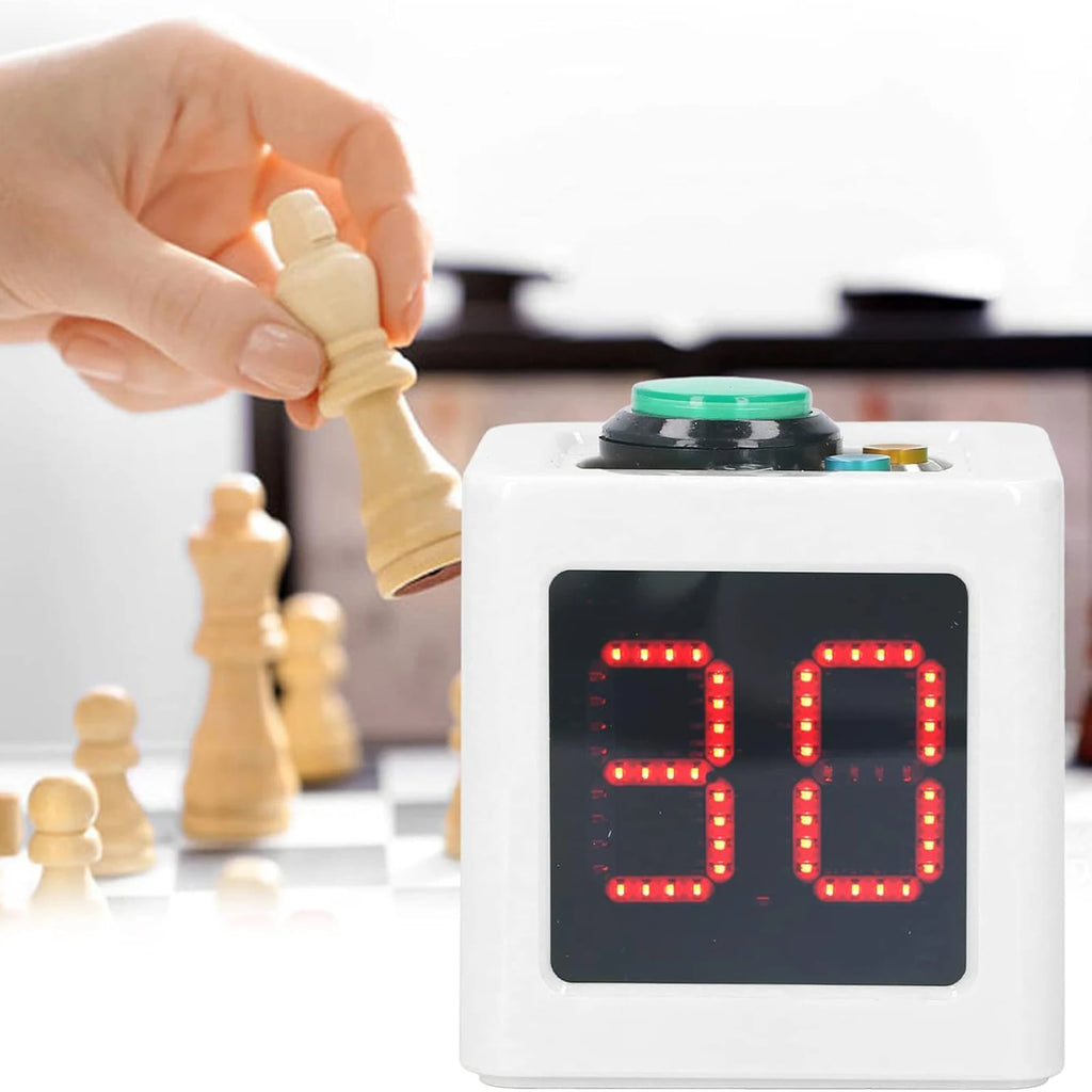 4 Sides Cube Timer Poker Shot Clock Digital Display 5-Level