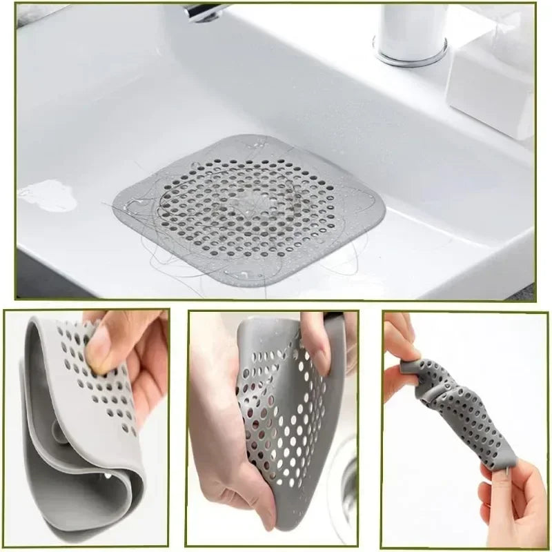 4pcs Hair Filter Shower Drain Plug Kitchen Sink Filter Sink Strainer Bathtub Shower Floor Drain Stopper Home Shower Accessories Zpaxo