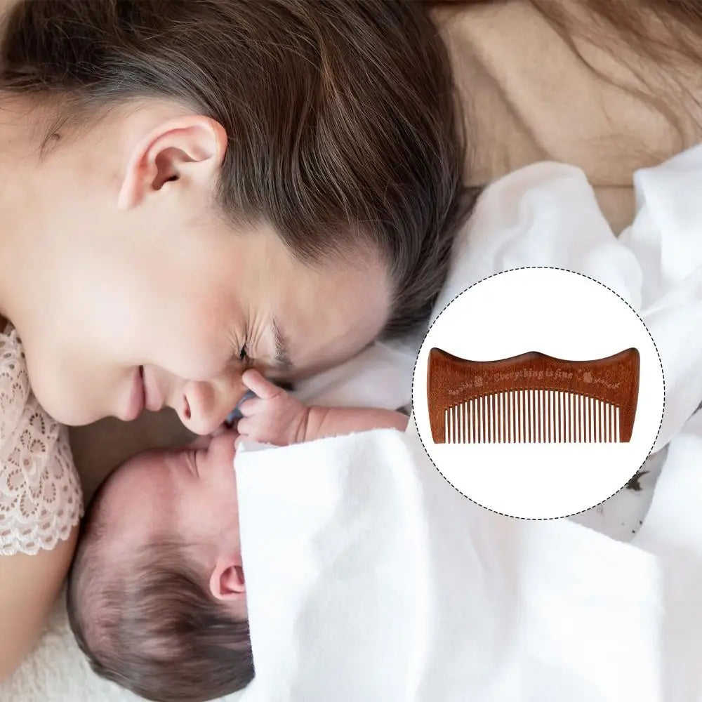 Pregnancy Labor Wooden Comb Wood Sandalwood Birthing First Time Moms Zpaxo