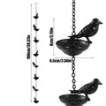 Rain Chain Gutters Metal Decorative Bird Theme Rust-resistant Outdoor
