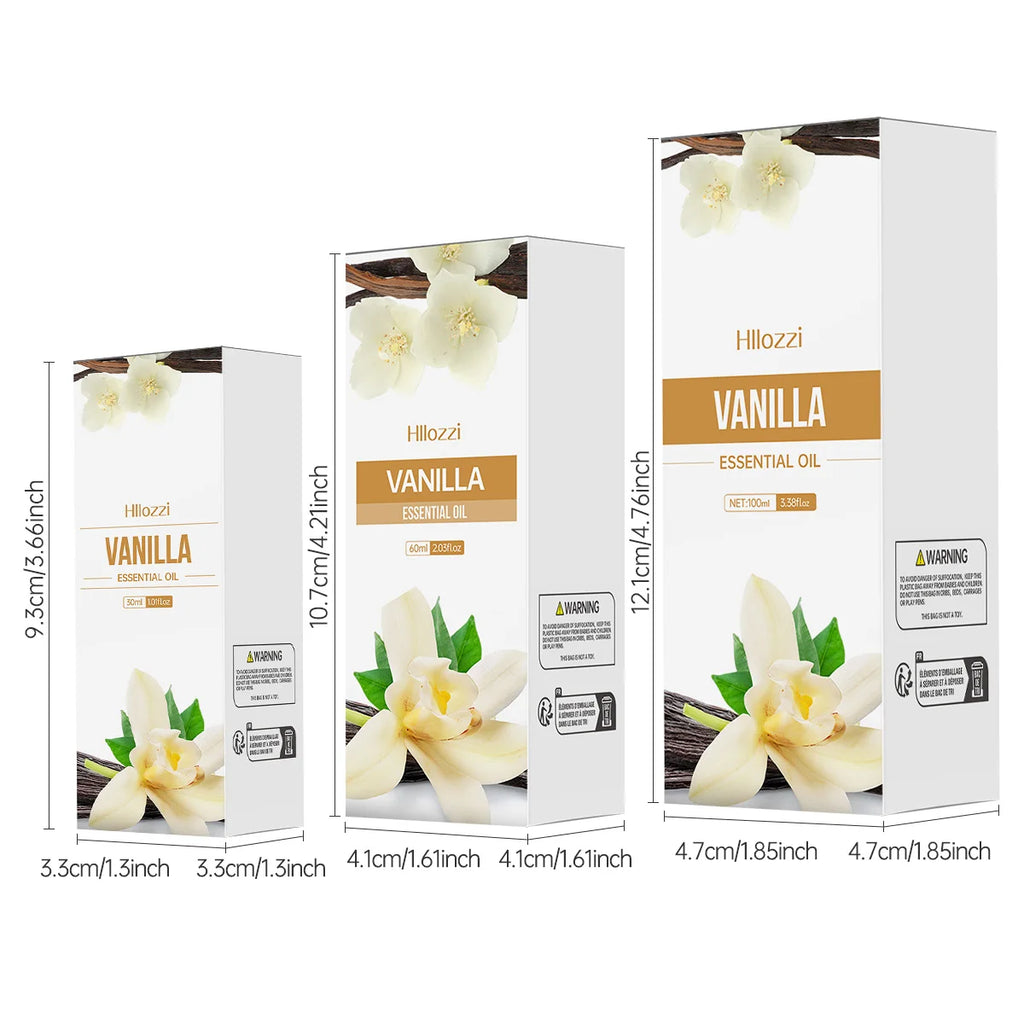 100ml/60ml/30ml Vanilla essential oil Hydrating and moisturizing Skin care Aromatherapy essential oil Aromatherapy Humidifier Zpaxo