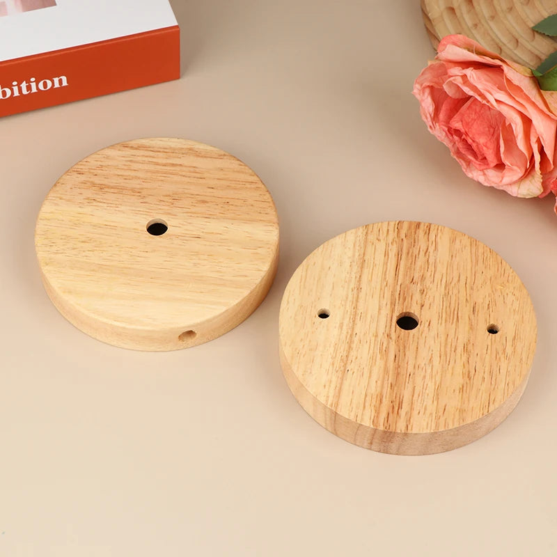 10/12cm Wood Lamp Base Modern Ceiling Plate Wooden Ceiling Holder Pendant Lamp Fitting Chandelier Base DIY Lighting Accessories Zpaxo