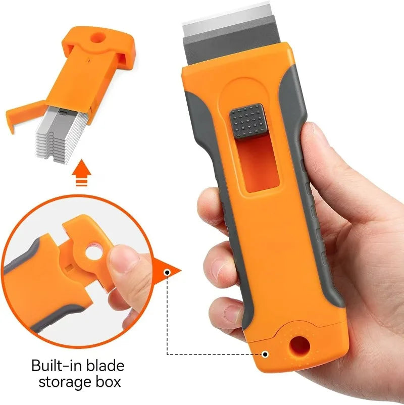 Telescopic Rubber Scraper – Tile & Stubborn Stain Cleaner Telescopic Cleaning Scraper Zpaxo