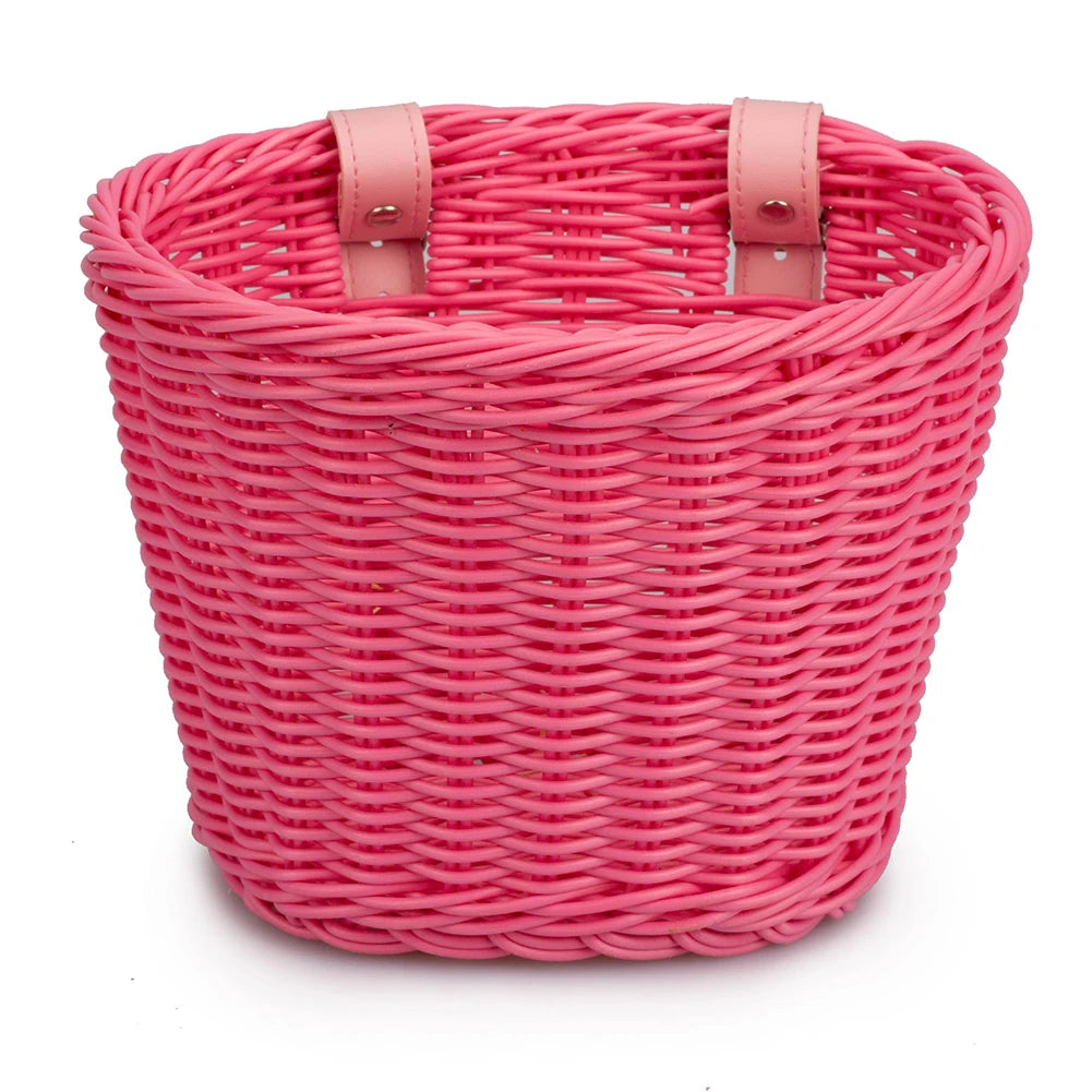 Rainbow Bicycle Basket+bell+tassel+stickers Kid Front Handlebar