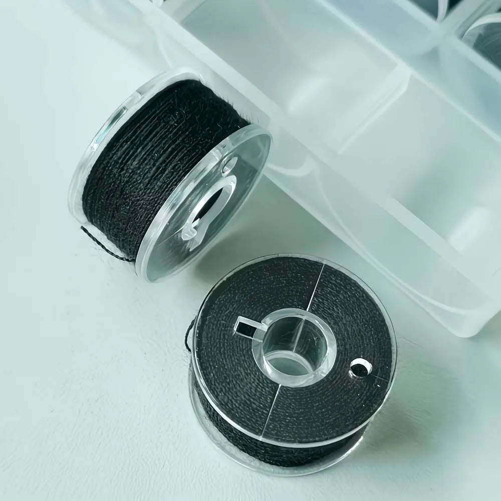 25-Pack Black Sewing Bobbins – Replacement Thread Spools Set Sewing Bobbins Set Zpaxo