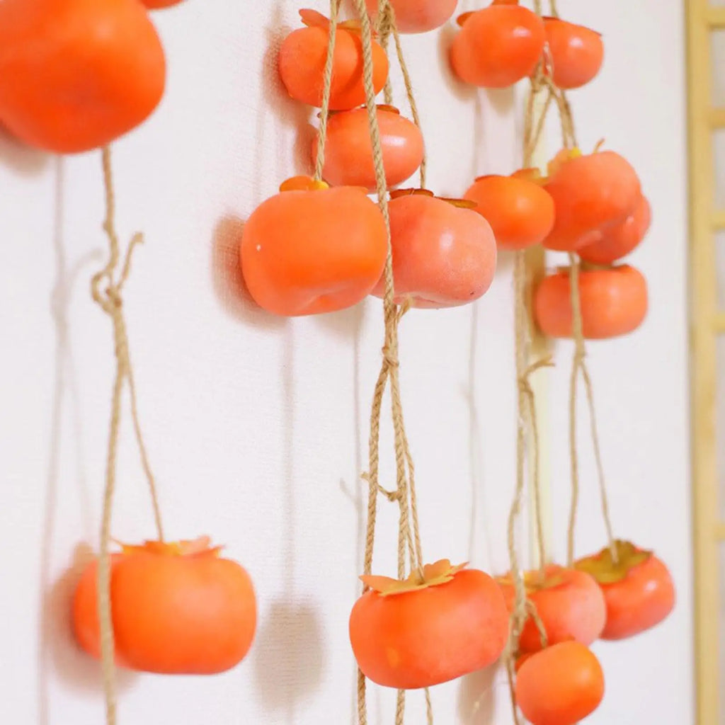 Persimmon String Reusable Decoration Gift Artificial Wreath Garland for Outdoor Bedrooms Living Rooms Front Door Porches Zpaxo