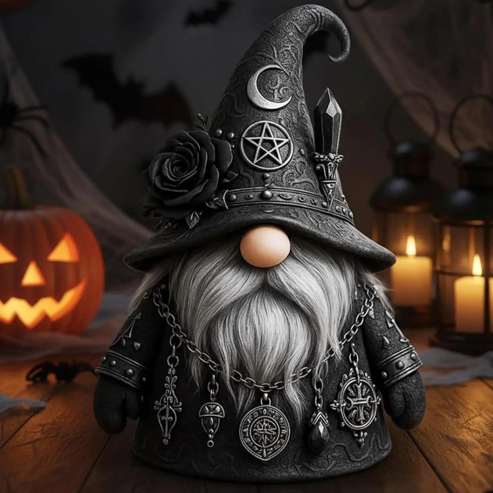 Gnome Figurines Mysterious Gothic Resin Desktop Decoration Witchy