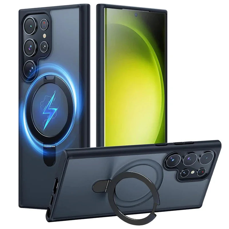 Magnetic Mobile Phone Case Ring Kickstand Samsung Galaxy S26 S25 S24