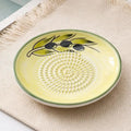 2-in-1 Ceramic Ginger Grater Round Plate Garlic Vegetable Fruit Zpaxo A4