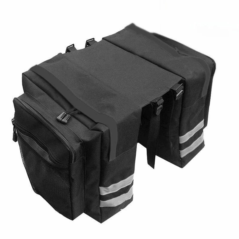 Large Capacity Double Pack Bicycle Mountain Bike Rear Shelf Bag Clothes Hanger Bag Two Pack Bicycle Riding Equipment Accessories Zpaxo