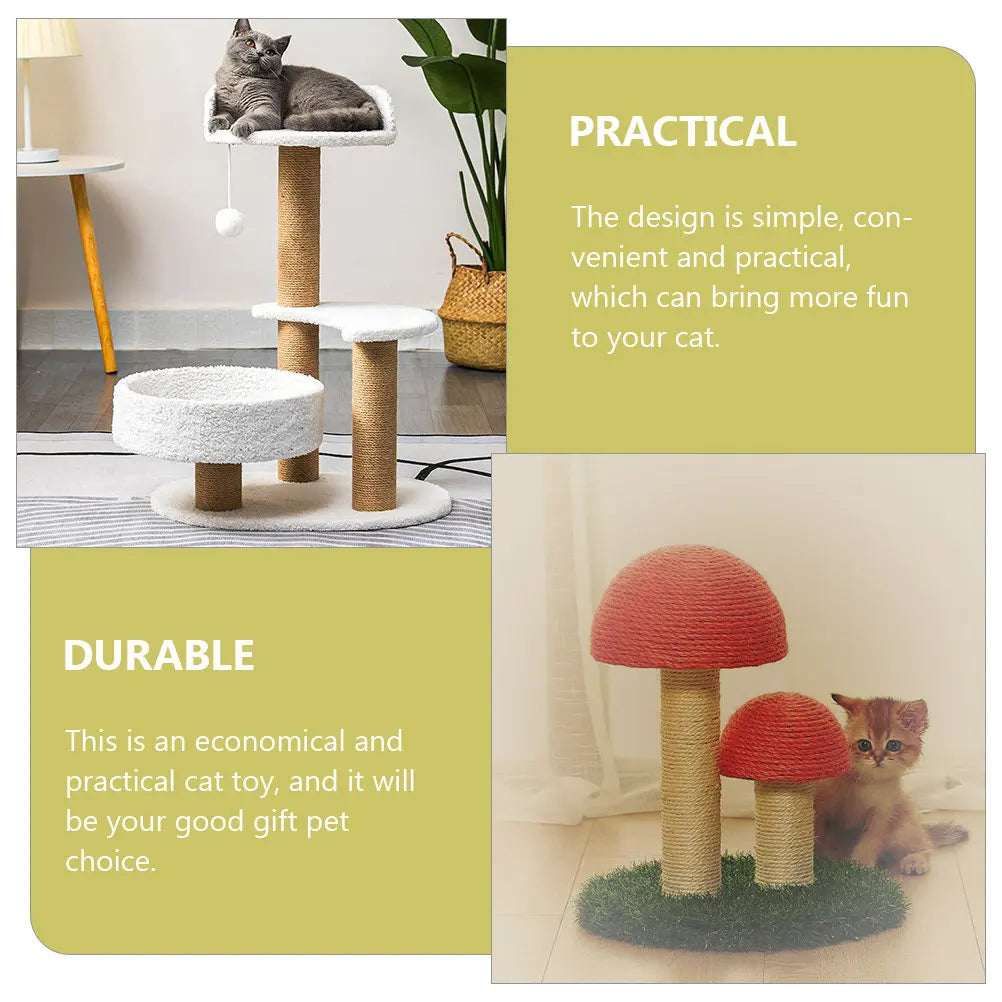 Cat Climbing Column Ultra-sturdy Wooden Scratch Board Household