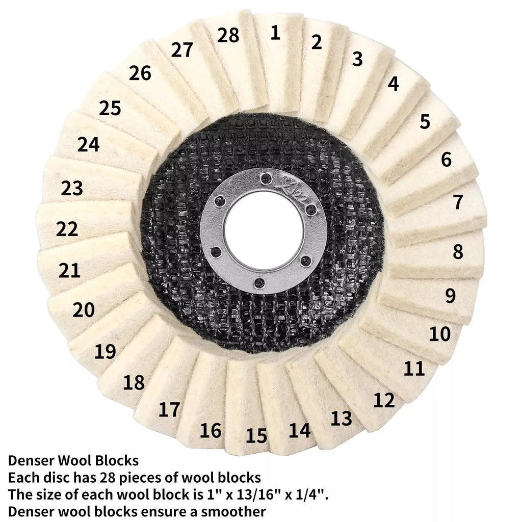 Wool Polishing Wheels Buffing Pads Angle Grinder Accessories Grinding