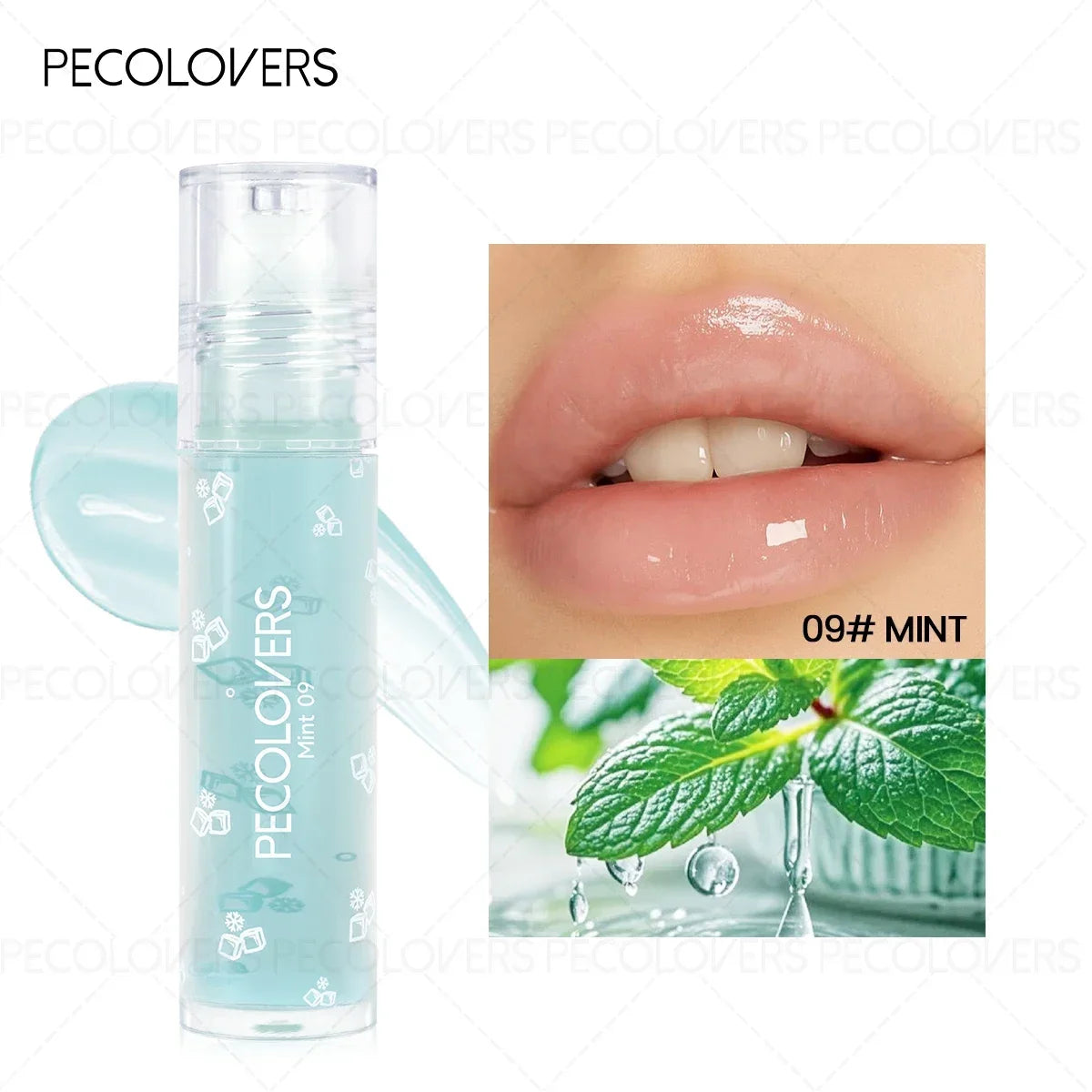1PC Long-lasting Ball Lip Oil - High-gloss Finish, Moisturizing, Plumps Lips, Various Options, Creates Charming Makeup Zpaxo 09r