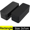 Strong Carpet Fixing Stickers Self-adhesive Touch Fastener Grip Tape Black Pad Double Faced Mat Fixed Patch Home Floor Anti Skid Zpaxo 30pairs Rectangle- 20x70mm