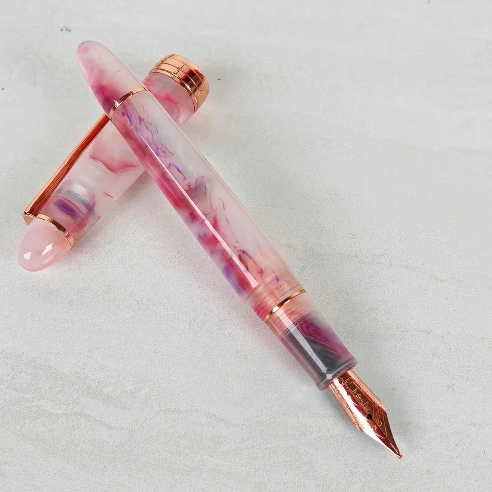 Kaigelu 356 Resin Fountain Pen N/M/F Nib Golden Clip School Office Supplies Business Writing Ink Pens Zpaxo