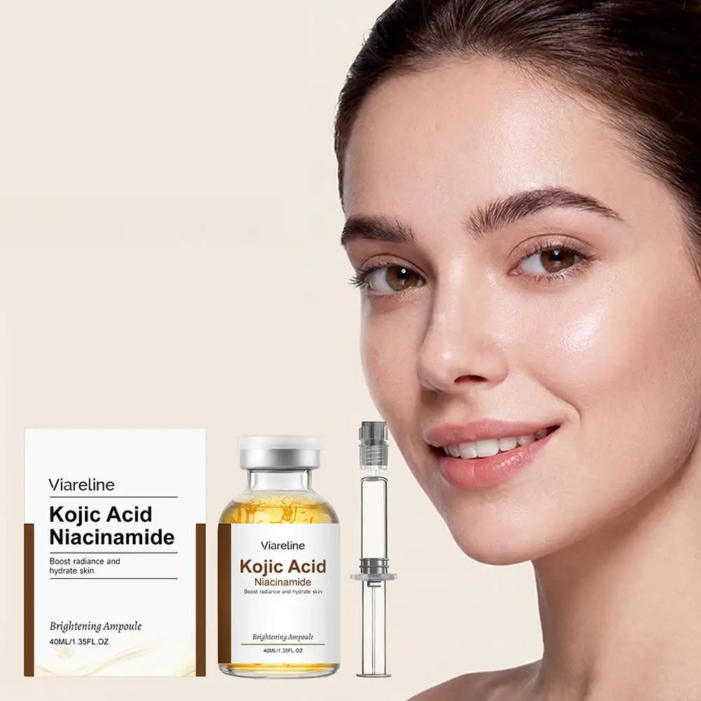 Korean Skin Care Ampoule Kojic Acid Niacinamide Face Serum Deep Moisturizing Hydrating Nourishing Brightening Essence Zpaxo