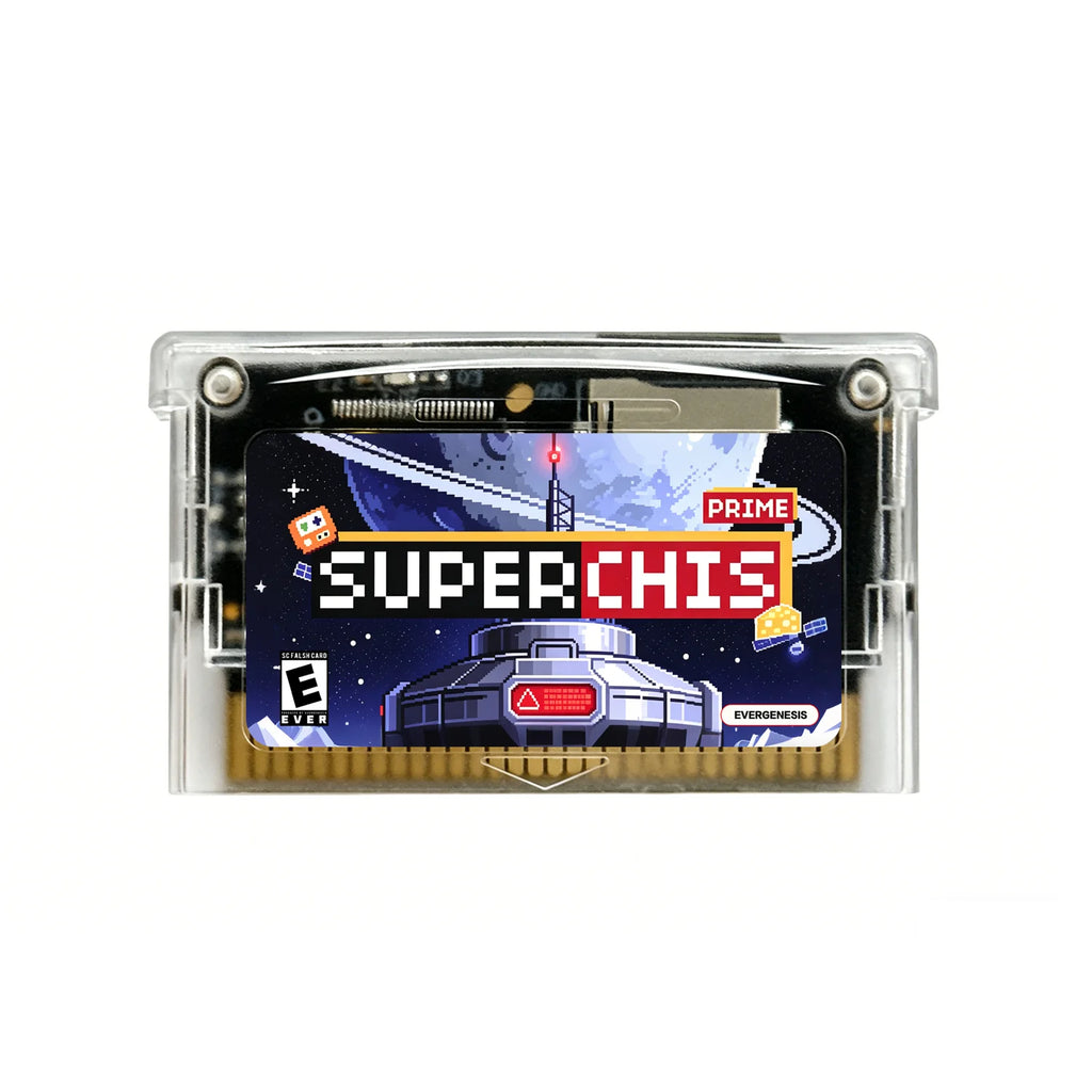 SuperChis 2.0 Prime 5000-in-1 Game Reader Cart for GBA/NDS/GBA SP/GBA Player SDRAM Powered SuperFW NOR Flash Cart Zpaxo White SuperChis 2.0