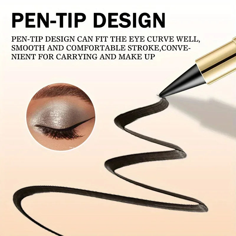 2Pcs Black&Brown Gel Eyeliner Pencil Eye Black Face Paint Sticks Makeup Set, Natural Black Eyeliner Cream Waterproof Crayon Zpaxo
