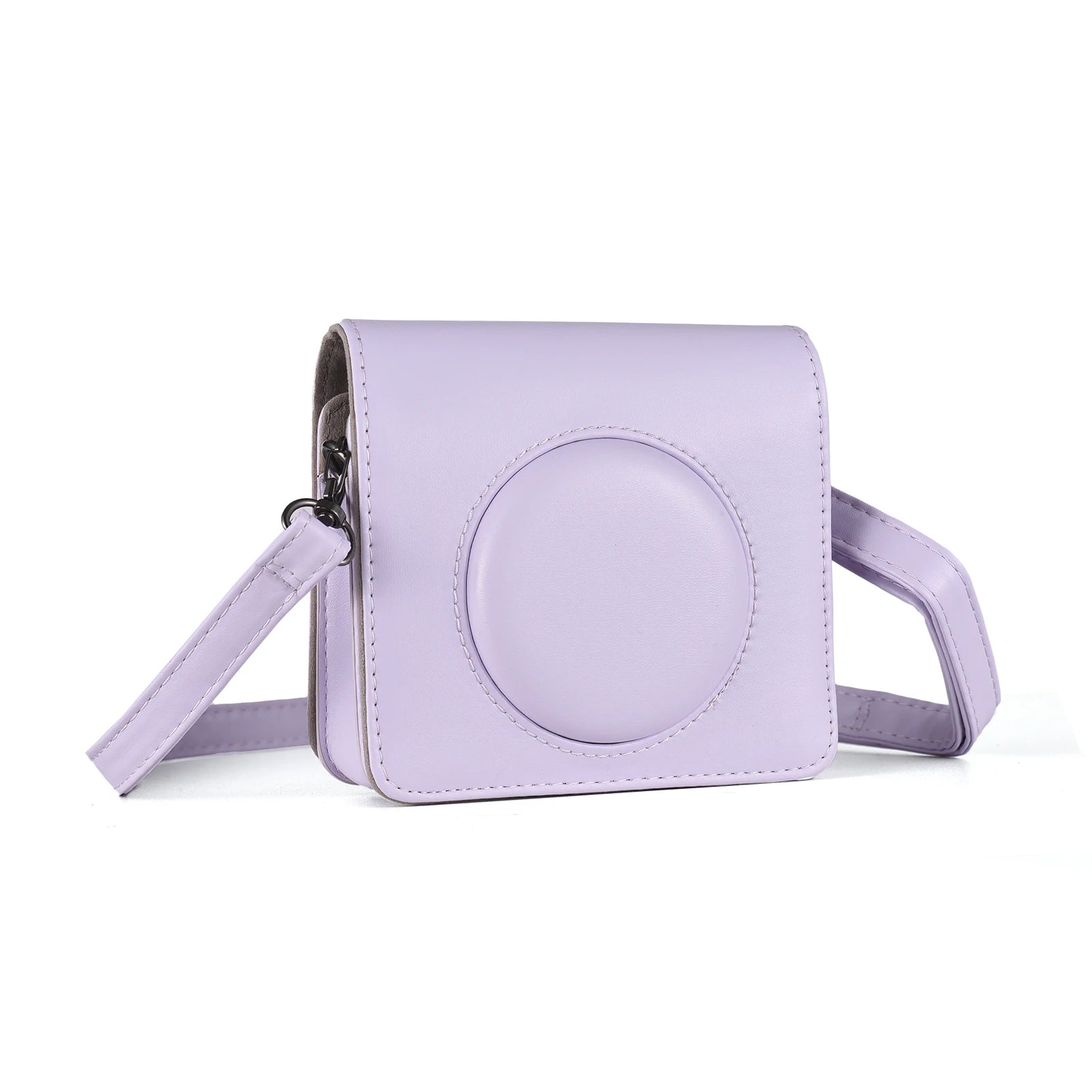 Portable Instant Camera Bag Case Retro PU Leather Carrying Zpaxo PURPLE