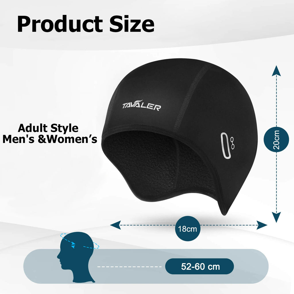 Winter Thermal Cycling Cap Outdoor Under MTB Helmet Liner Fleece Hat Sports Men Bicycle Skiing Beanie Running Hiking Skullcaps Zpaxo