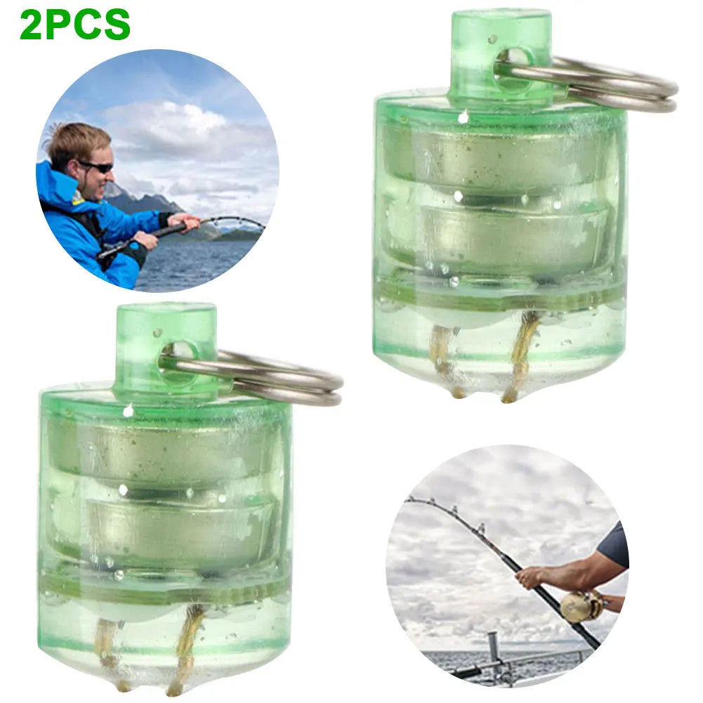 Mini LED Fishing Lure Light Water Triggered Underwater Bait Lamp Green