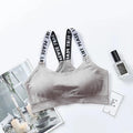 Women Sexy Sports Bra Tops For Gym Top Fitness Yoga Female Pad Sportswear Vest Tank Tops Sport Push Up Sports Bras Underwear Zpaxo gray Uniform size