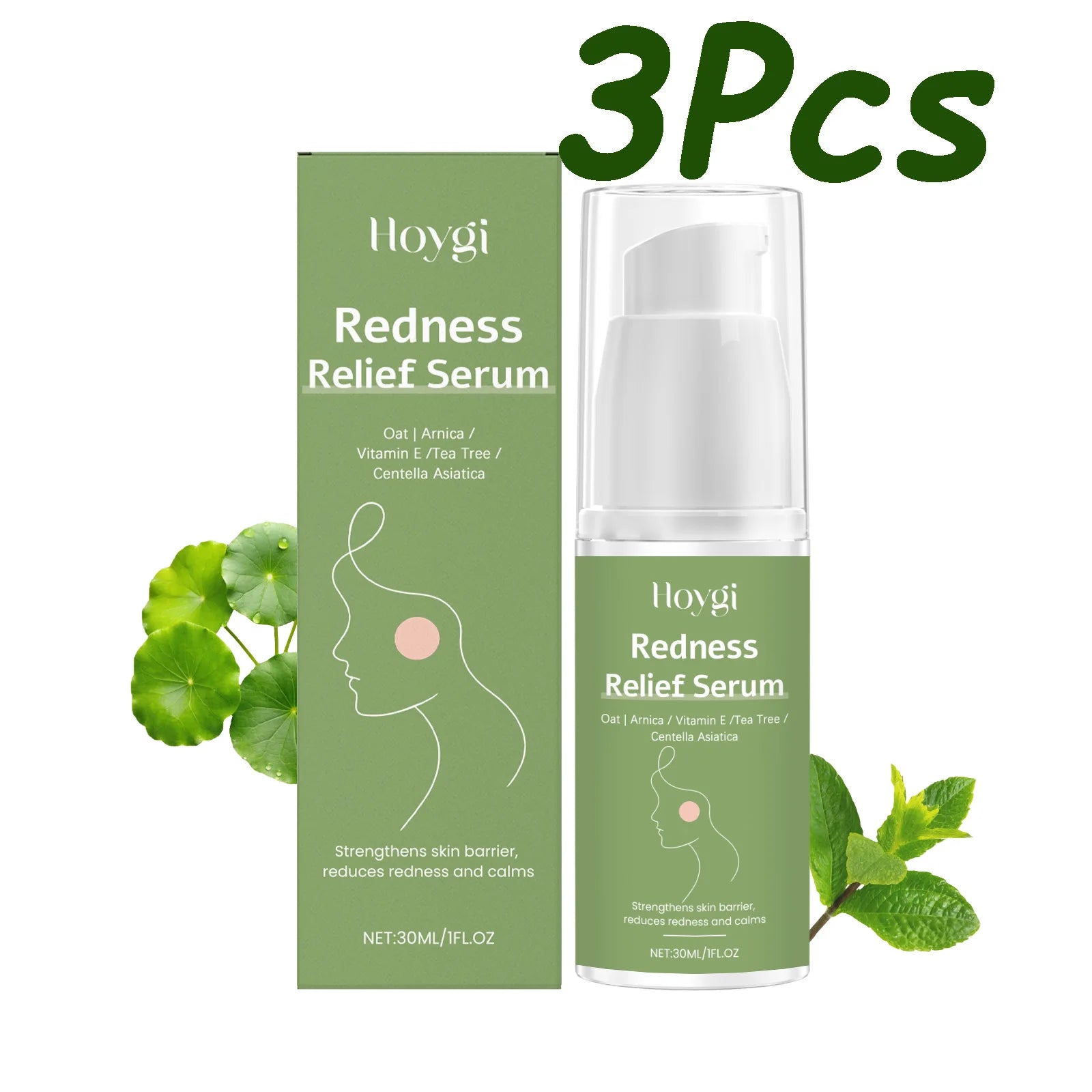 Hoygi Centella Serum – Pore Minimizing, Brightening & Redness Relief Facial Serum Zpaxo 3 x 30ml Boxed