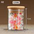 Sealed Food Storage Box Pots Glass Jar Coffee Jars With Lid Transparent Cereal Candy Dried Jars Fridge Storage Tank Containers Zpaxo 2