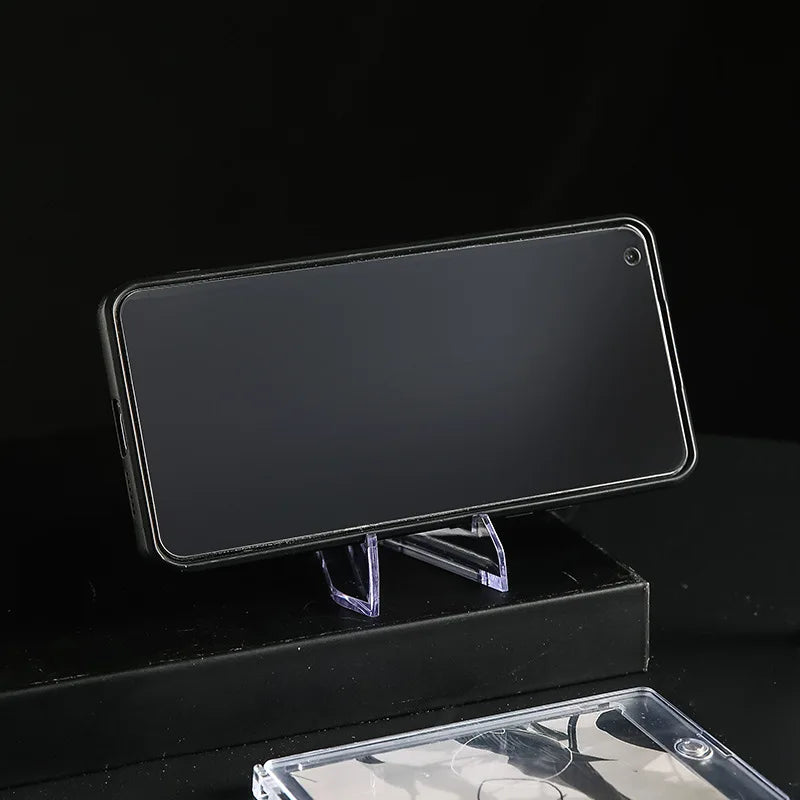 Clear Acrylic Card & Coin Display Stand – Mini Easel Rack
