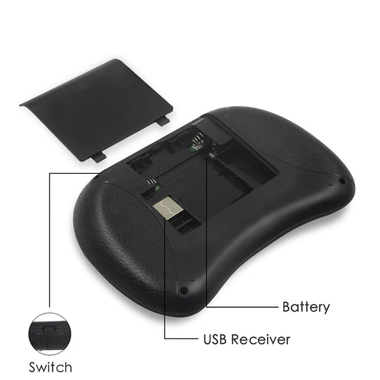 Mini Wireless Keyboard No Backlit Air Mouse Touchpad Remote Laptops