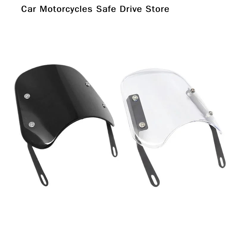 CMUniversal Motorcycle Windshield Windscreen Wind Deflector Round