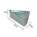 For Candy Coffee Tea Jewelry Chocolate Rectangular Tinplate Cookie Tins Box With Lid Dustproof Home Kitchen Desktop Storage Tin Zpaxo triangle Silver